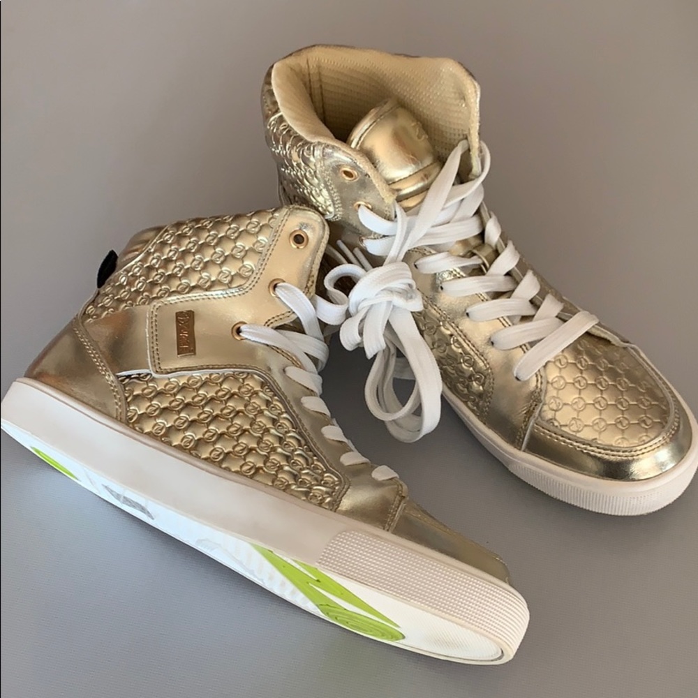 Gold Zumba high tops